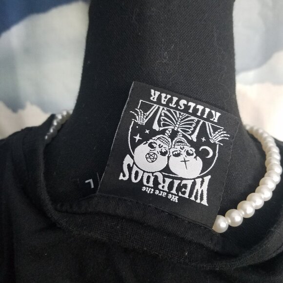 Killstar T Shirt Dress Wolf Graphic - Picture 4 of 4